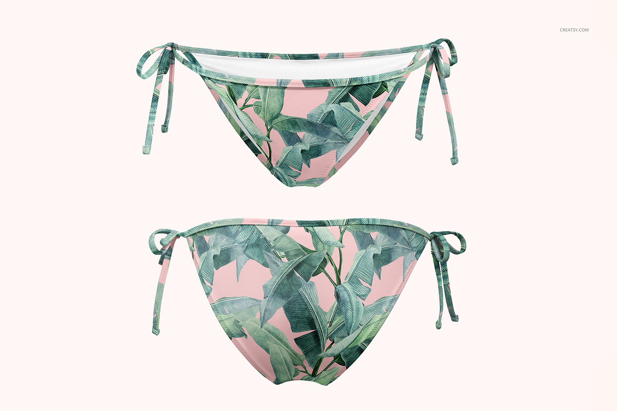 Triangle Bikini Mockup Set, an Apparel Mockup by Creatsy (Photo 5 of 8)