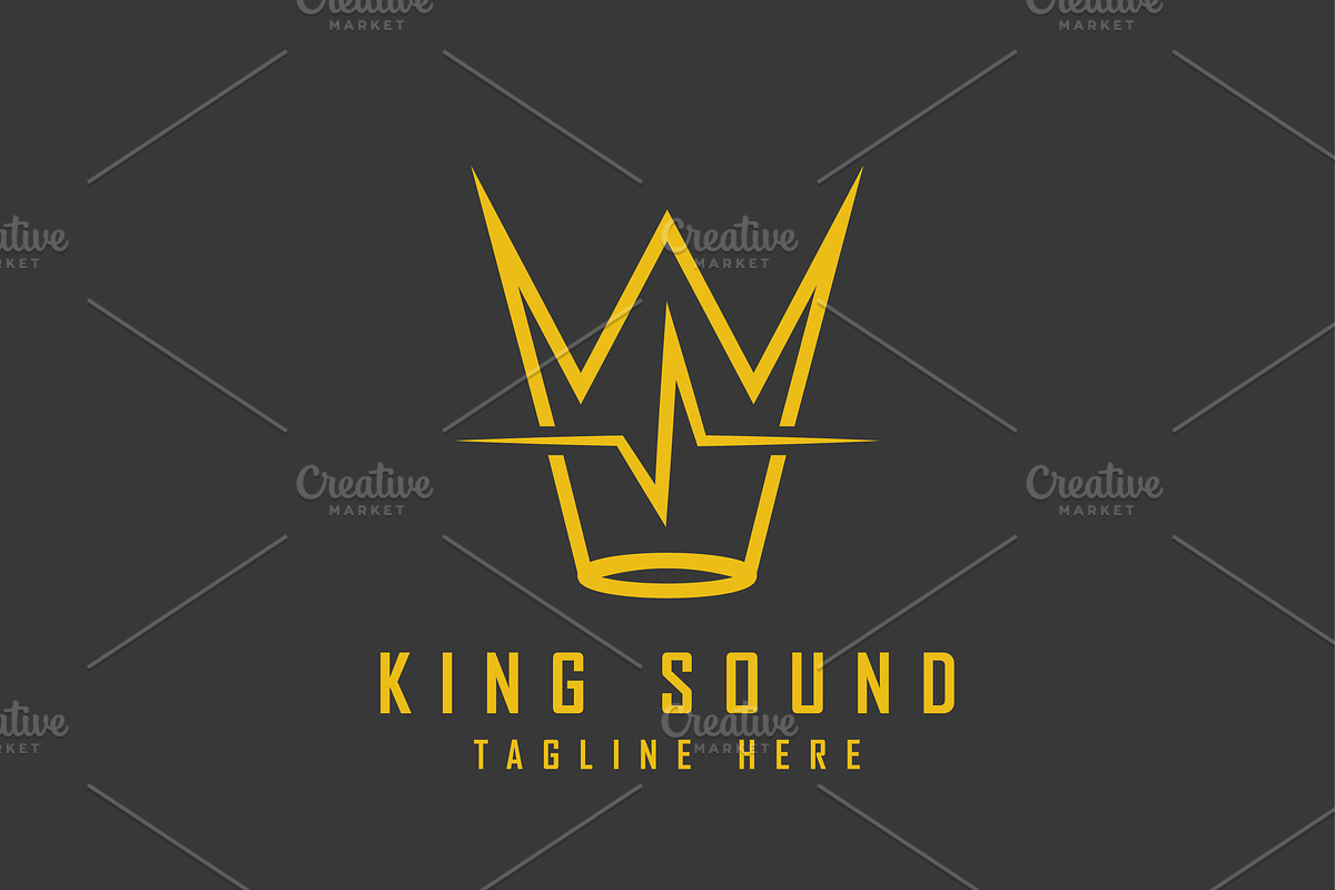 King Sound Logo Design Illustration, a Branding & Logo Template by Morvana Crew