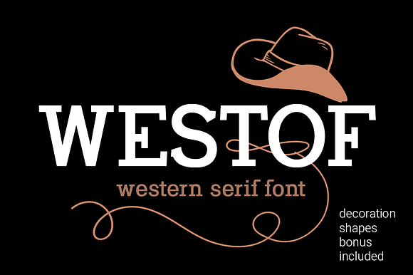 Westof| western serif font preview 6