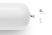 Large Sausage Chub Mockup, a Product Mockup by easymock (Thumbnail 2 of 6)