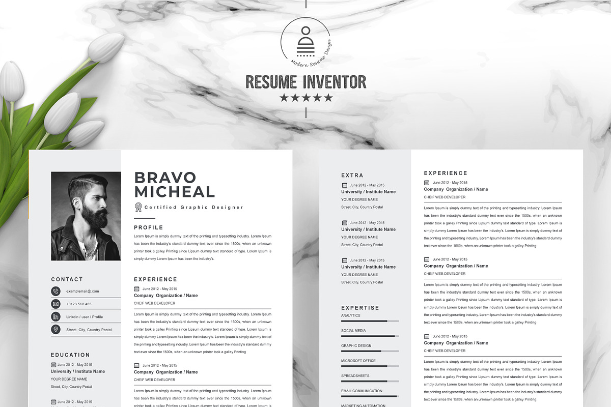 JOB WINNING RESUME - 50 TEMPLATES, a Resume Template by ResumeInventor (Photo 90 of 184)