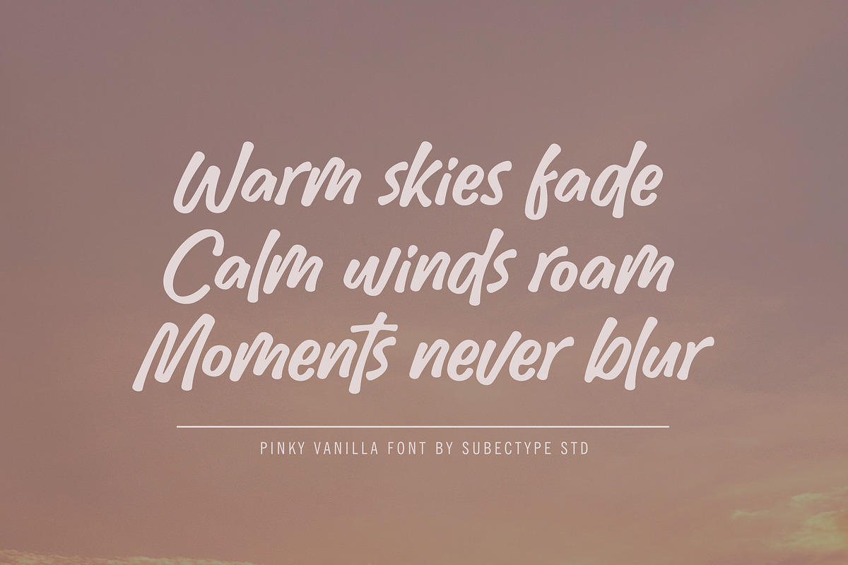 Pinky Vanilla - Handwritten Font, a Font by Subectype Studio (Photo 2 of 10)