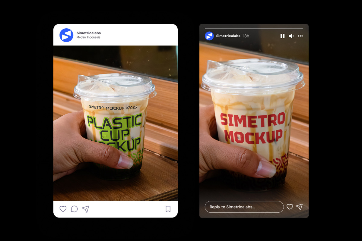 Plastic Cup Mockup, a Packaging Mockup by Simetrica Labs (Photo 2 of 3)