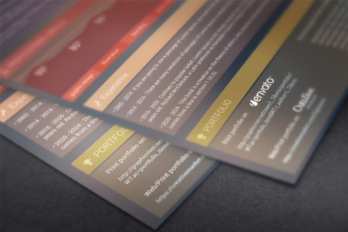 Eye Candy Resume Template, a Resume Template by VectorBurn (Photo 2 of 3)