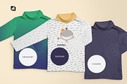 Toddler Turtle Neck Tshirt Mockup, a Shirt Mockup by Designertale (Thumbnail 4 of 11)
