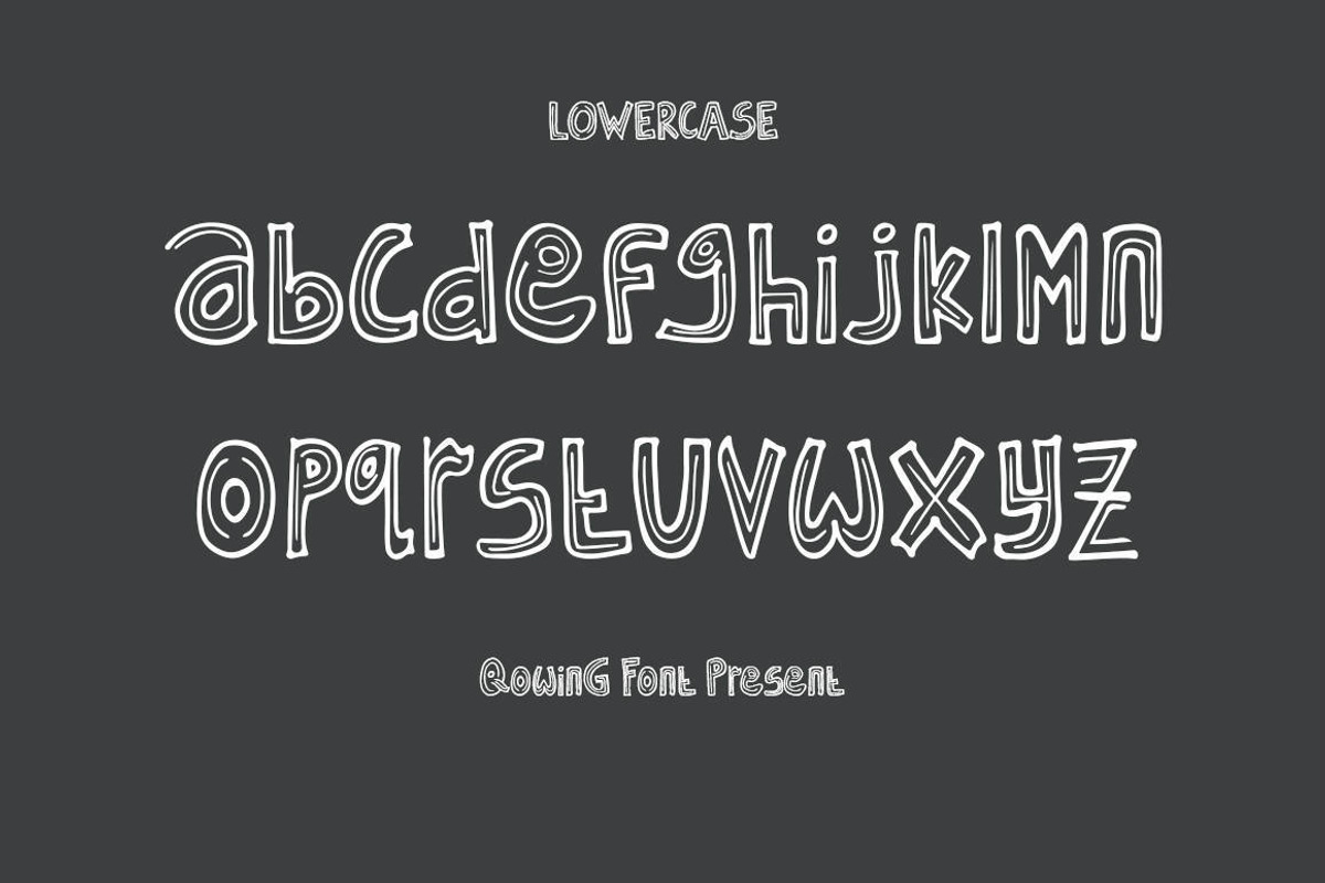 Qowing - Cute Display Font, a Font by Naistudio (Photo 4 of 8)