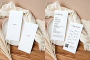 Wedding Menu Mockup Beige Boho, a Product Mockup by TatiMockup (Thumbnail 2 of 3)