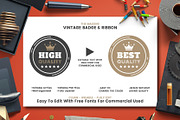 568 Vintage Objects and Badges, a Branding & Logo Template by Toonsteb (Thumbnail 2 of 24)