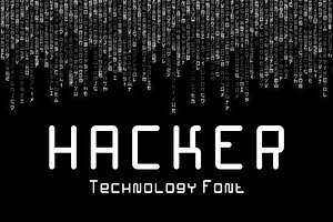 Hacker - Technology Font