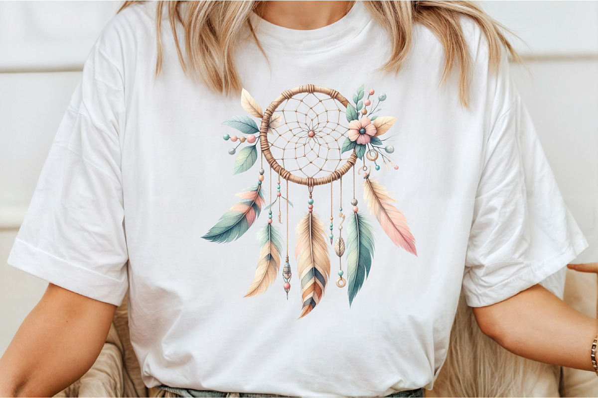 Dreamcatcher Clipart PNG, an Illustration by DreamCafeArt (Photo 2 of 6)