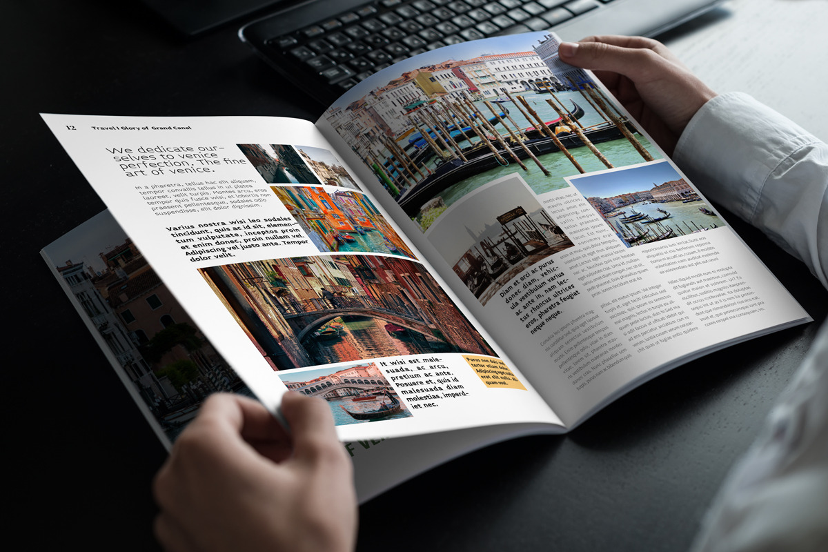 Travel Magazine Layout, a Magazine Template by Swayang (Photo 18 of 23)