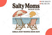 Salty Moms Beach Club PNG, an Illustration by OK Design (Thumbnail 1 of 5)