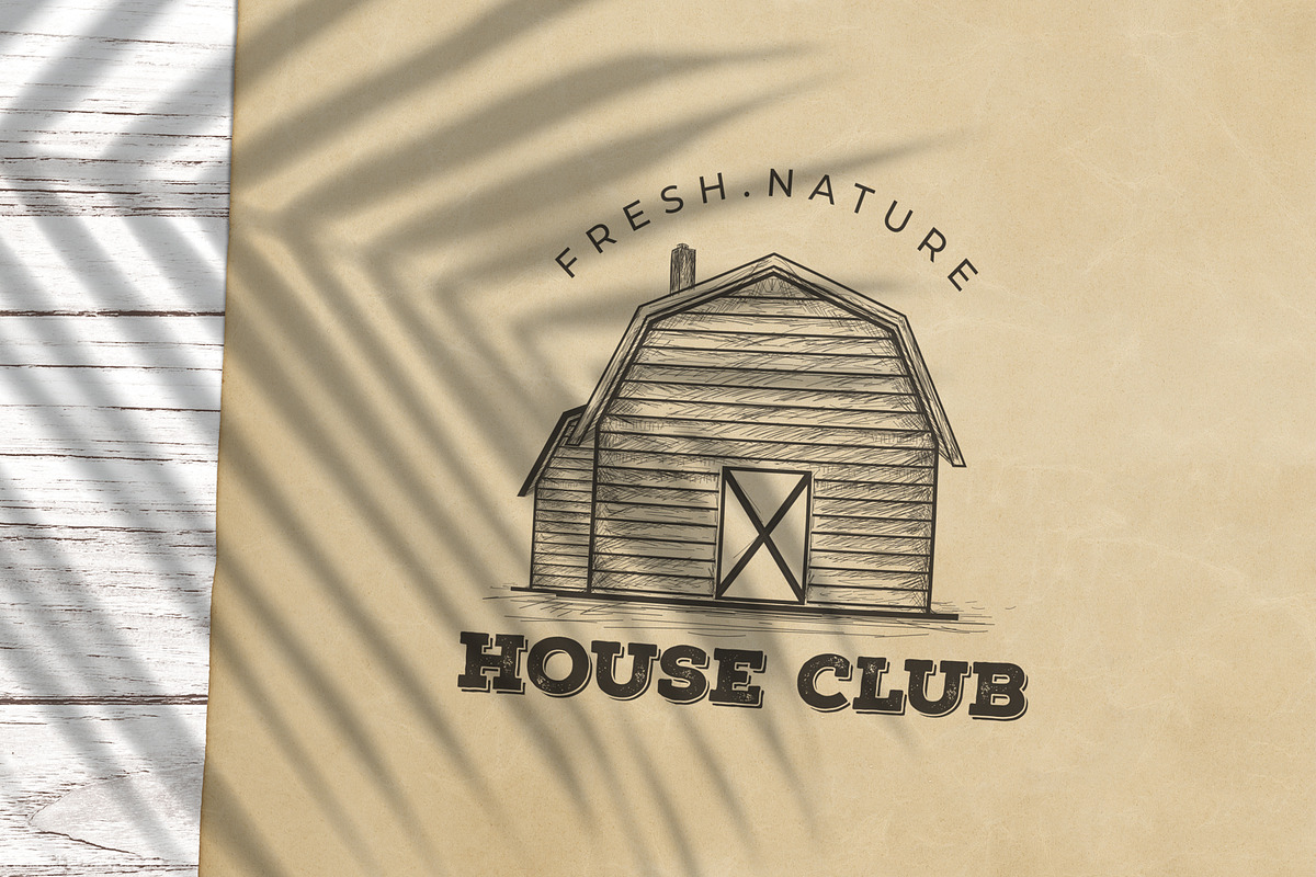 Artisanal High Detail House Logo, an Illustration by Suvham Roy (Photo 3 of 5)