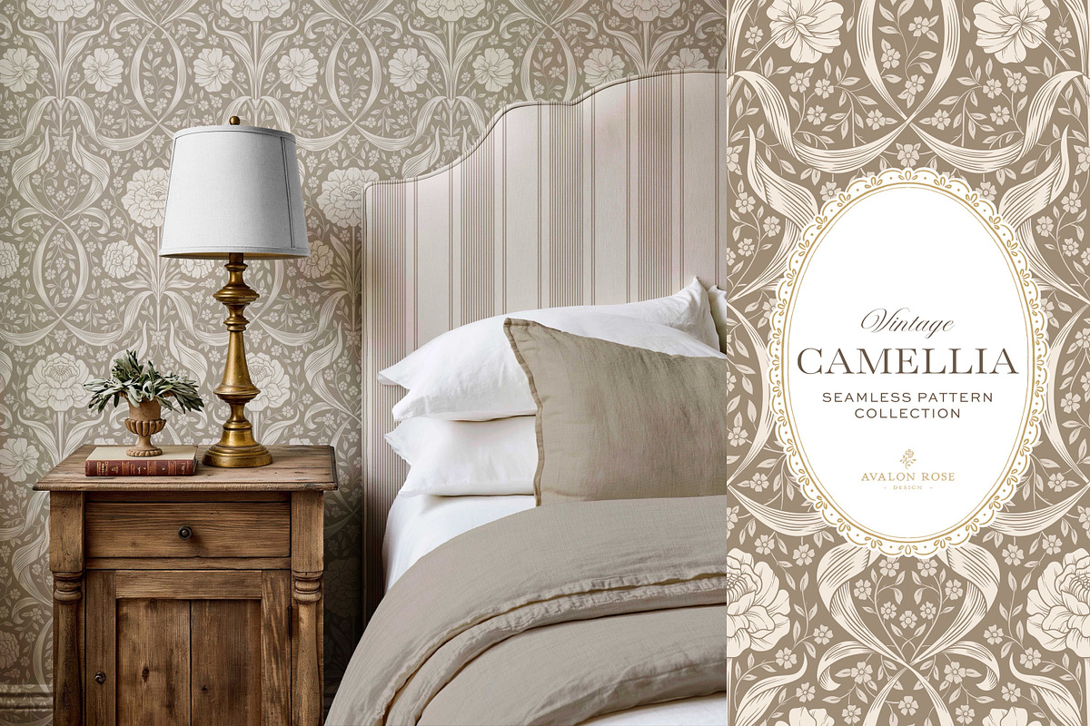 Arts & Crafts Floral Pattern Beige, a Pattern Graphic by Eclectic Anthology (Photo 10 of 10)