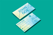 Light Blue Business Card, a Business Card Template by Konakchiev (Thumbnail 3 of 3)
