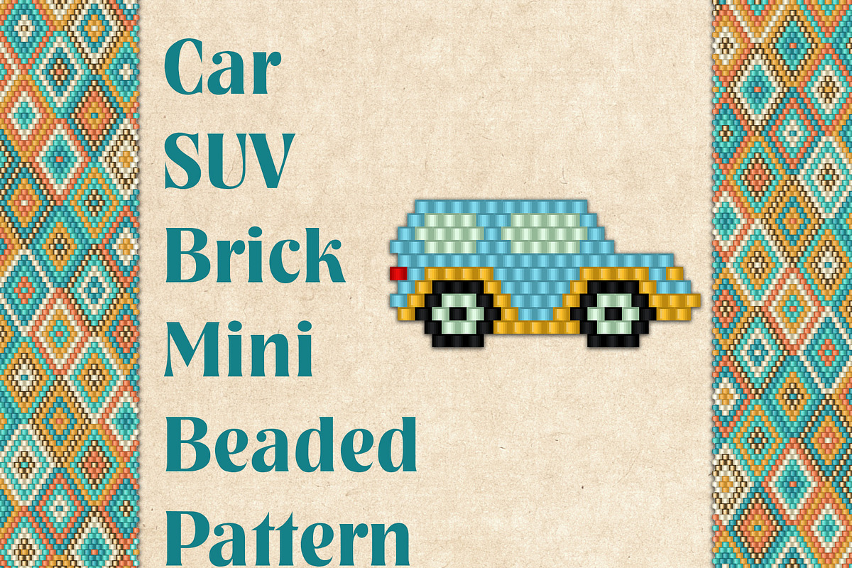 Car SUV, Brick Mini Beaded Pattern, a Templates & Theme by Kseniya-Omega (Photo 1 of 9)