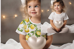 Baby Bodysuit Mockup PSD Set