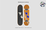 Skateboard mockup, a Mockup by Voyage Studio (Thumbnail 1 of 3)