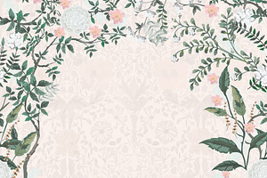 Neutral Floral Botanical Frame