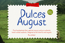Dulces August Cute Handwritten Font