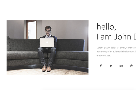 Peto - Onepage Personal template