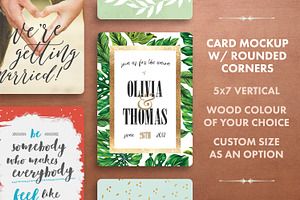 Card Mockup w/ Rounded Corners