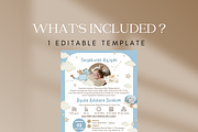 Blue Dragon Aqiqah Invitation Canva, an Invitation Template by Blooming Daisy (Thumbnail 2 of 4)