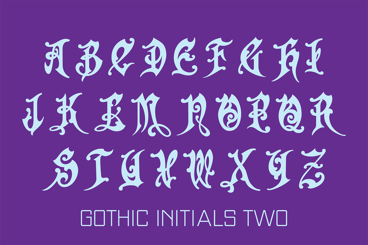 Gothic Initials Fonts Collection, a Font by GG Design (Photo 5 of 19)