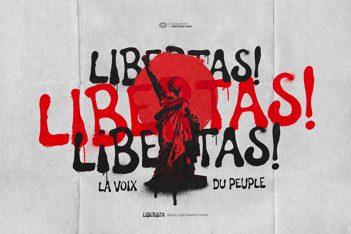 Liberista - Rebellion Graffiti Font, a Symbol Font by ikiiko (Photo 5 of 7)