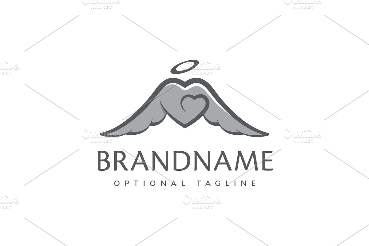 Angel Heart Custom Logo, a Branding & Logo Template by ARTE MIGUEL (Photo 3 of 3)