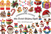 Yarn Crochet Christmas Clipart, an Illustration by designcity5 (Thumbnail 1 of 5)