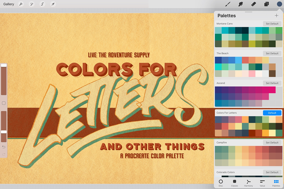 COLORS FOR LETTERS AND OTHER THINGS, a Palette Add-On by Jeremiah Richthofen (Photo 1 of 8)