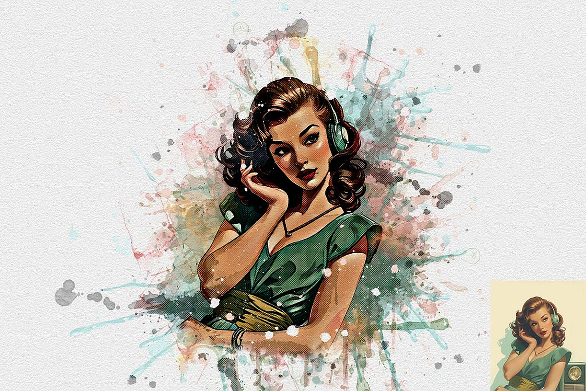 Art Watercolor Effect Ps Action, an Action Add-On by Studio Retouch (Photo 11 of 11)