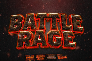 War Battle Text Effect, a Layer Style Add-On by Matsero