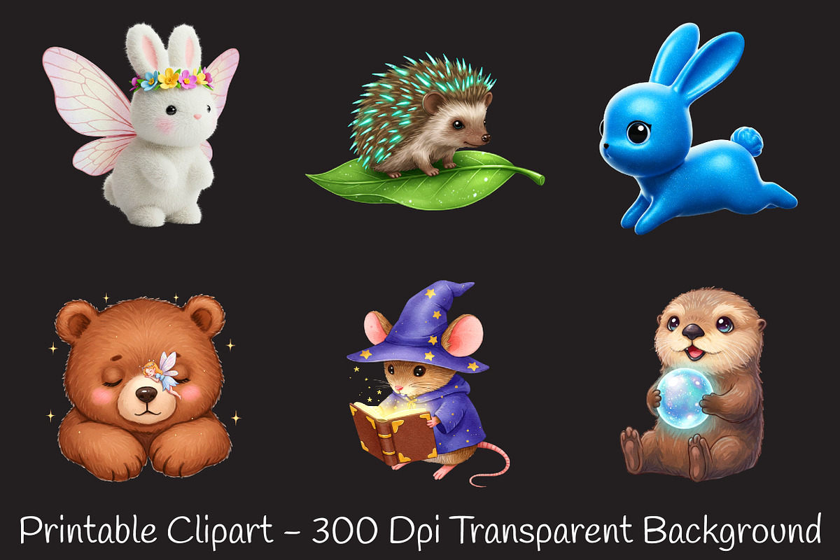 Magical Woodland Animals Creatures, an Illustration by RobertsArt (Photo 7 of 7)