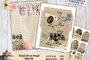 Circus Vintage Envelope and Ephemera