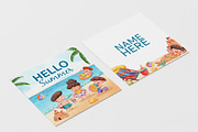Kids Playing on the beach Watercolor, a Person Illustration by CreativeValuation (Thumbnail 13 of 15)