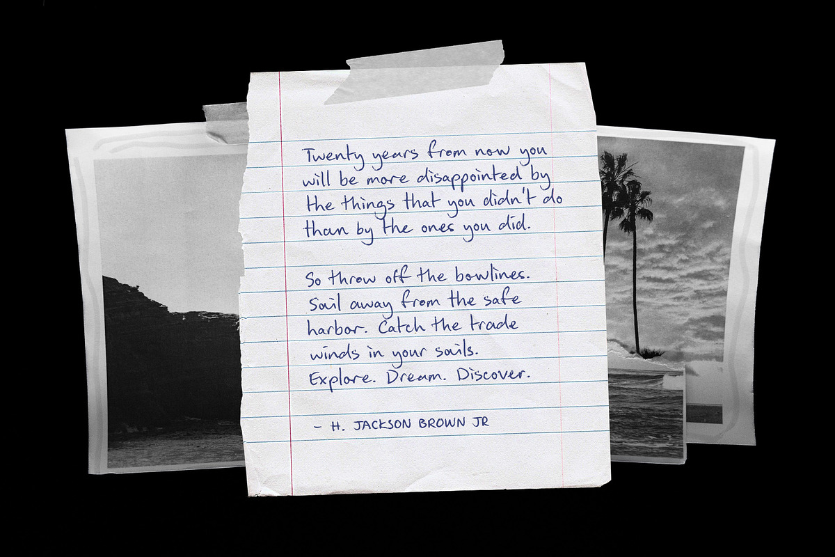 Sam Script 4 Biro Pen Fonts, a Script Font by Sam Parrett (Photo 3 of 8)