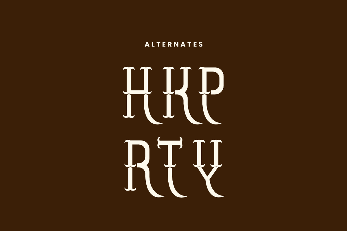King Western - Artdeco Typeface Font, a Serif Font by QR Design Studio (Photo 6 of 7)