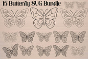 Ornamental Butterfly SVG Bundle, an Object Graphic by Gfx_Store (Thumbnail 16 of 16)