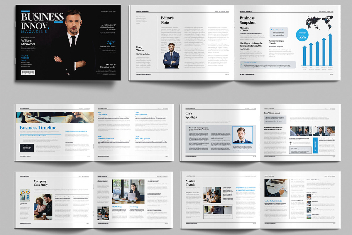 Professionals Business Magazine, a Magazine Template by MightyDesign (Photo 2 of 6)