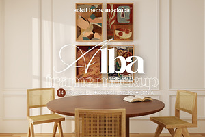 ALBA | Classy Dining Room Mockup Set