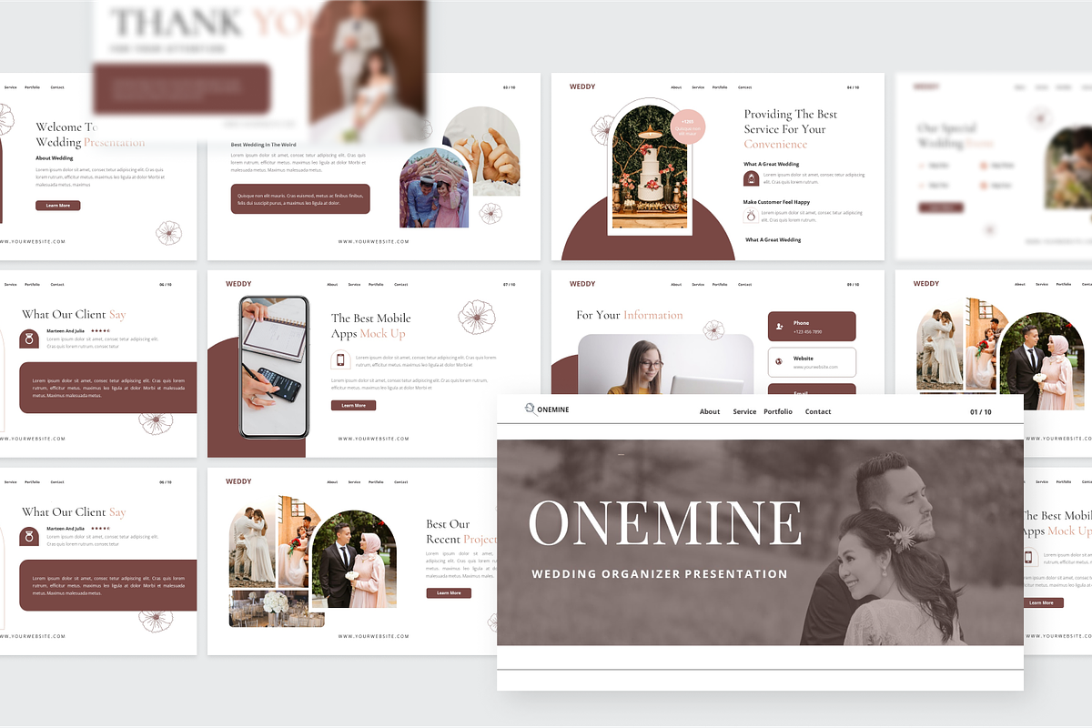 Wedding Organizer Google Slide, a Presentation Template by SquidPixey (Photo 4 of 6)
