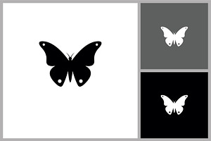 Black Butterfly Silhouette, a Branding & Logo Template by quadrazo