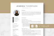 Modern Resume Template - Jessica, a Resume Template by AntDesignStudio (Thumbnail 1 of 9)