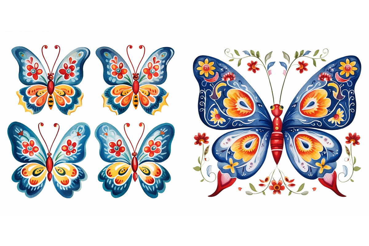 Folk Art IllustrationPNG,JPG,SVG,PDF, an Illustration by Milano Creative (Photo 2 of 3)