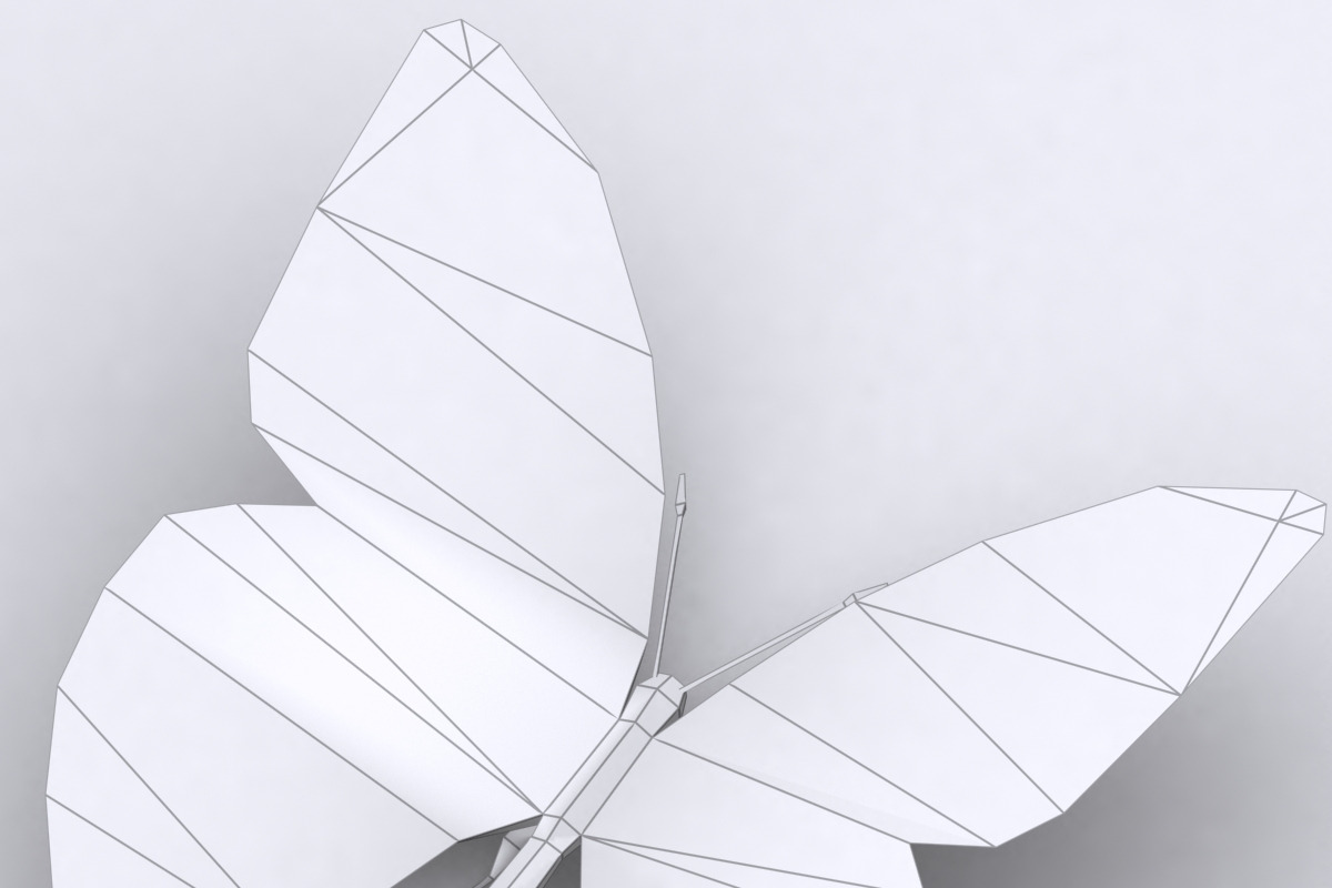 3DRT -Birds and critters - Butterfly, an Animal 3D Model by 3DRT.com (Photo 2 of 2)
