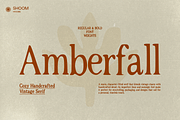 Amberfall - Cozy Vintage Serif, a Serif Font by SHOOM HOUSE (Thumbnail 1 of 12)