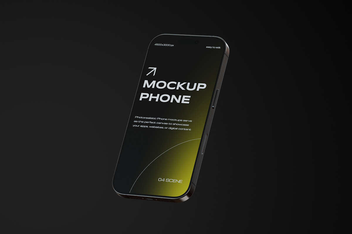 iPhone 16 Pro Mockup, a Device Mockup by Pixel_Vision_Store (Photo 3 of 5)