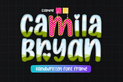 Camila Bryan Canva Font Frames, a Design Template by Jozoor (Thumbnail 1 of 4)